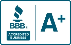 the bbb and a + logo.